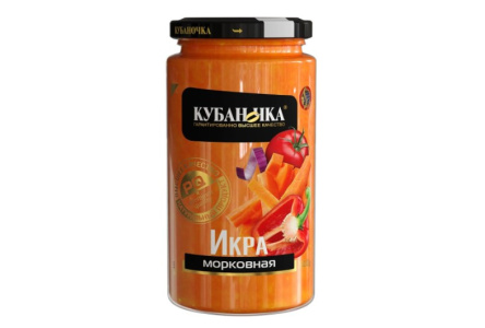Икра морковная КУБАНОЧКА 500гр ст/б 1/12шт