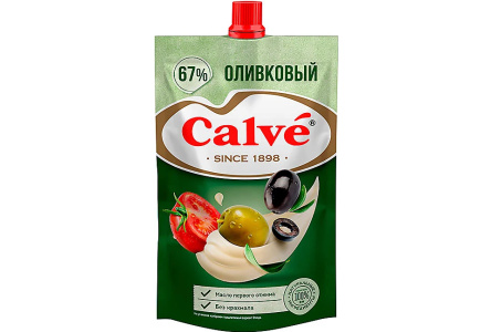 Майонез CALVE 200гр 67% Оливковый д/п 1/40шт