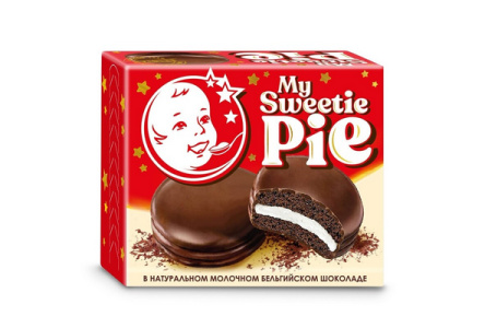 Бисквит SWEETIE PIE 60гр Бельгийский шоколад 1/6шт