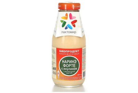Биопродукт НАРИНЭ-ФОРТЕ 300мл с инулином 1/20шт Лактомир Продукт без заменителя молочного жира