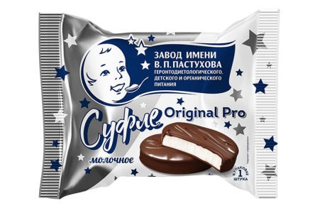 Суфле ВП ПАСТУХОВ 30гр Ваниль/молочный бельгийский шоколад 1/8шт БЗМЖ