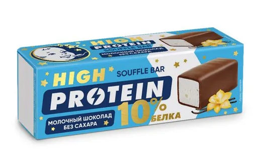 Суфле ВП ПАСТУХОВ Protein 50гр Молочный бельгийский шоколад без сахара 1/6шт БЗМЖ
