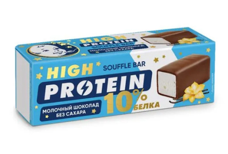Суфле ВП ПАСТУХОВ Protein 50гр Молочный бельгийский шоколад без сахара 1/6шт БЗМЖ