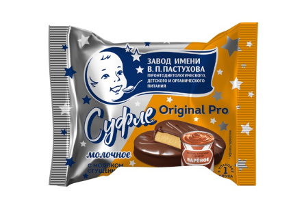 Суфле ВП ПАСТУХОВ 30гр Вареное сгущенное молоко/молочный бельгийский шоколад 1/8шт БЗМЖ