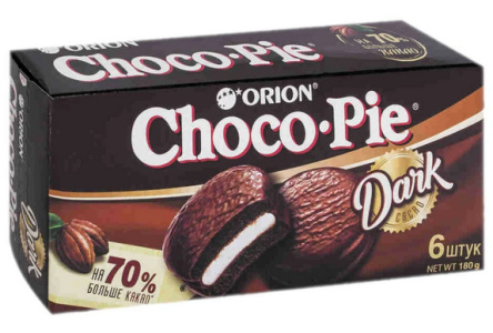 Печенье ORION CHOCO PIE 180гр Дарк 1/16шт