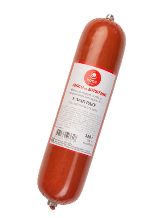 Колбаса полукопченая ХООЛ плюс 350гр к Завтраку 1/1шт