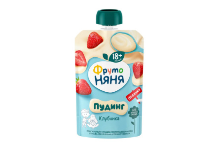 ДП Пудинг ФРУТОНЯНЯ 90гр Клубника д/пак 1/11шт