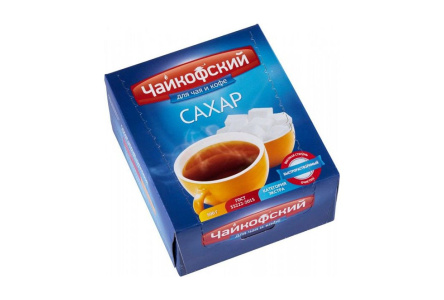 Сахар рафинад ЧАЙКОФСКИЙ 250гр 1/40шт Русагро