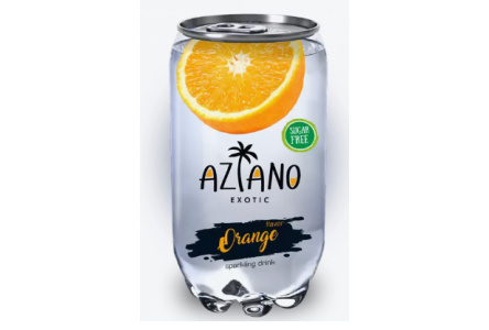 Напиток газ AZIANO 350мл Апельсин ж/б 1/12шт