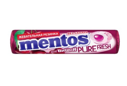 Жевательная резинка MENTOS 15,5гр Pure Fresh Вишня 1/24шт