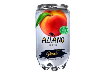 Напиток газ AZIANO 350мл Персик ж/б 1/12шт
