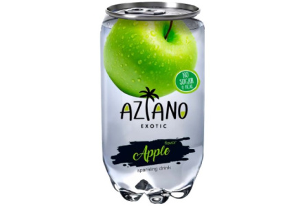 Напиток газ AZIANO 350мл Яблоко ж/б 1/12шт