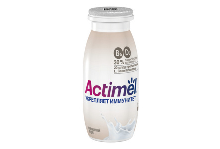Продукт кисломолочный ACTIMUNO 95гр 1,5% Натуральный 1/24шт Продукт без заменителя молочного жира