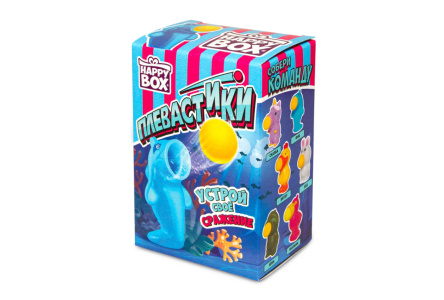 Игрушка с конфетой HAPPY BOX 30гр Плевастики 1/10шт Сладкая сказка