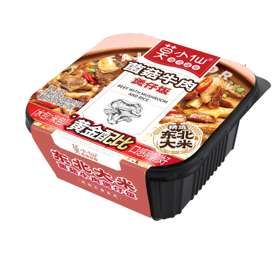 Рис FAIRIE MOR 265гр с говядиной и грибами саморазогревающийся 1/18шт