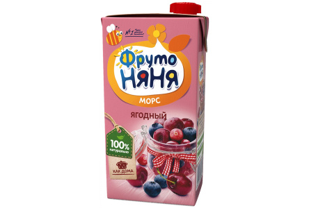 ДП Морс ФРУТОНЯНЯ 500гр Клюква/черника/вишня 1/12шт