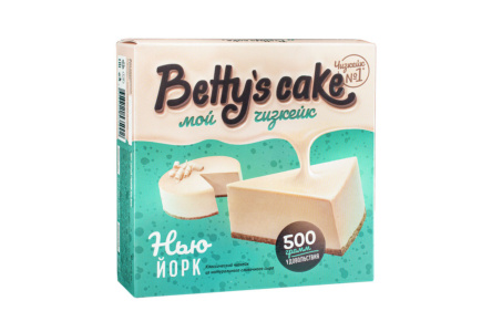 Пирог сырный Чизкейк BETTYS CAKE 500гр Нью-Йорк 1/8шт