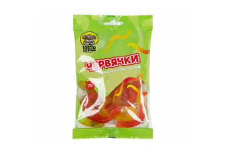 Мармелад жевательный LOLILO 70гр Червячки 1/12шт