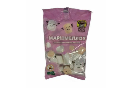 Маршмеллоу LOLILO 100гр мини Пломбир 1/24шт