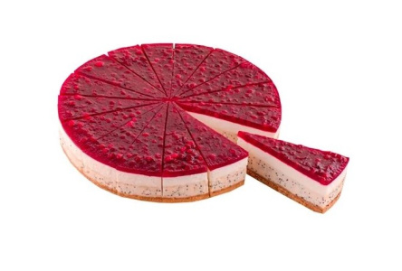 Пирог сырный Чизкейк BETTYS CAKE 500гр Мак/брусника 1/8шт