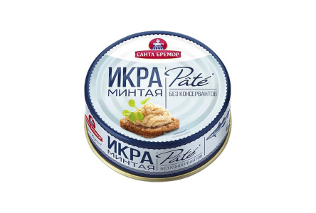 Икра минтая САНТА БРЕМОР 90г Деликатесная люкс ж/б 1/6шт