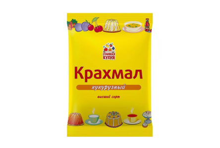 Крахмал ОТЛИЧНАЯ КУХНЯ 200гр Кукурузный 1/60шт