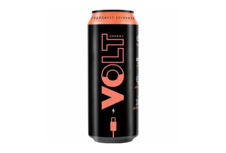 Напиток энерг VOLT ENERGY 0,45л Грейпфрут/клубника ж/б 1/24шт