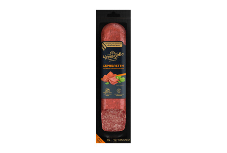 Колбаса сырокопченая ЧЕРКИЗОВО 250гр Сервелетти Premium в/у 1/6шт