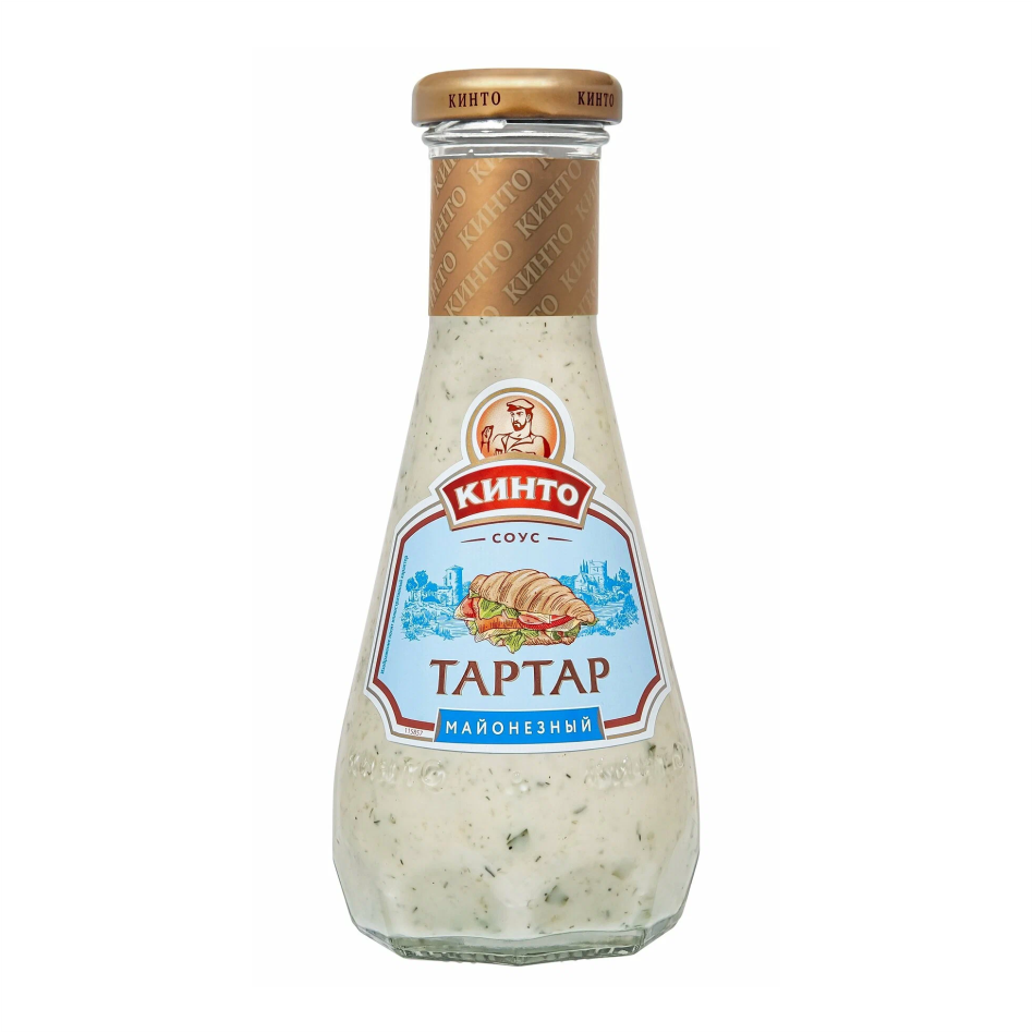 Соус майонезный КИНТО 280гр Тартар ст/б 1/6шт
