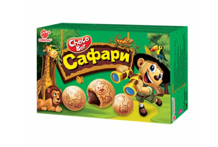 Печенье CHOCO BOY 42гр Сафари 1/30шт
