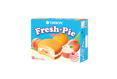 Печенье ORION FRESH PIE 300гр Персик 1/8шт
