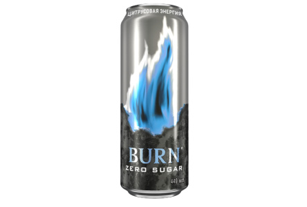 Напиток энерг BURN 0,449л Цитрус б/сахара ж/б 1/12шт