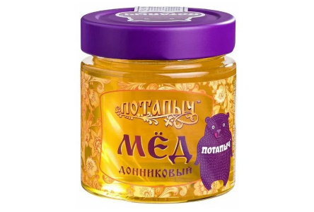 Мёд натуральный ПОТАПЫЧЪ 250г Донниковый ст/б 1/12шт
