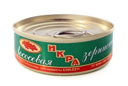 Икра лососевая натуральная РЕСУРС 90гр ст/б 1/40шт