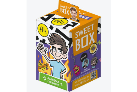 Мармелад ВЛАД А4 10гр SWEET BOX  с подарком 1/10шт