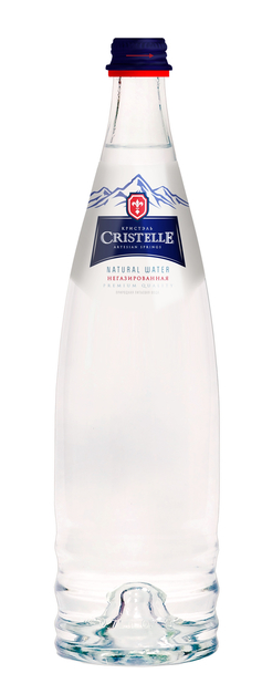 Вода питьевая CRISTELLE 0,75л негазированная ст/б 1/6шт Куртуа