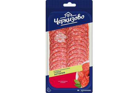 Колбаса ЧЕРКИЗОВО 85гр Ассорти Мраморная/астория нарезка 1/12шт