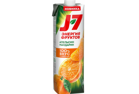 Сок/Нектар J7 0,97л Апельсин/мандарин с мякотью ПЭТ 1/12шт