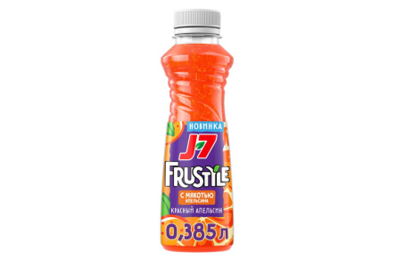Напиток сокосодержащий J7 Frustyle 0,385л Апельсин ПЭТ 1/6шт