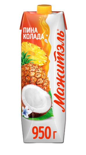Напиток сывороточно-молочный МАЖИТЭЛЬ 950гр ПинаКолада 1/12шт Продукт без заменителя молочного жира
