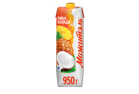 Напиток сывороточно-молочный МАЖИТЭЛЬ 950гр ПинаКолада 1/12шт Продукт без заменителя молочного жира