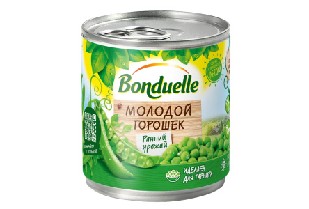 Горошек BONDUELLE 212мл Молодой ж/б 1/12шт