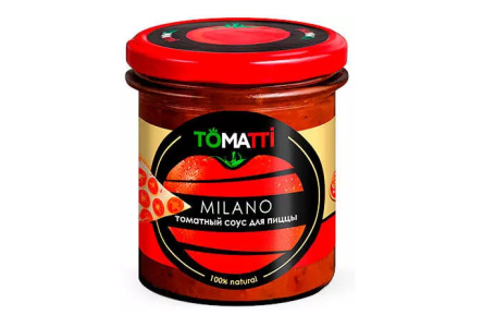 Соус томатный TOMATTI MILANO 340гр для пиццы ст/б 1/6шт