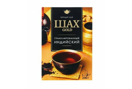 Чай черный ШАХ GOLD 230гр Гранулированный байховый 1/24шт
