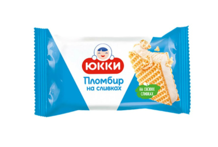 Мороженое ЮККИ 80гр Молока/печенье 1/36шт