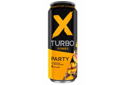 Напиток энерг X-TURBO 0,45л Aнанас/питахайя ж/б 1/12шт