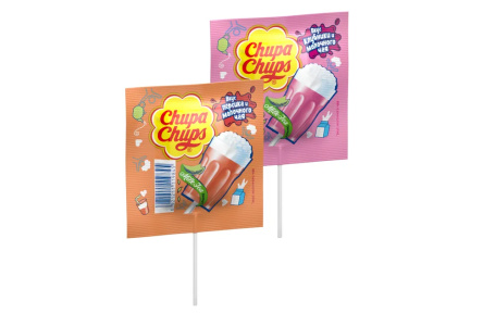 Карамель CHUPA CHUPS 15гр Молочный чай 1/45шт