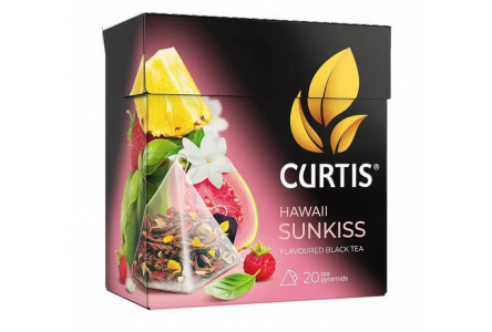 Чай черный в пакетиках CURTIS 20х1,7гр Hawaii Sunkiss 1/12шт