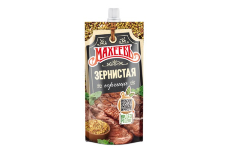 Горчица МАХЕЕВ 140гр Зернистая д/п 1/24шт