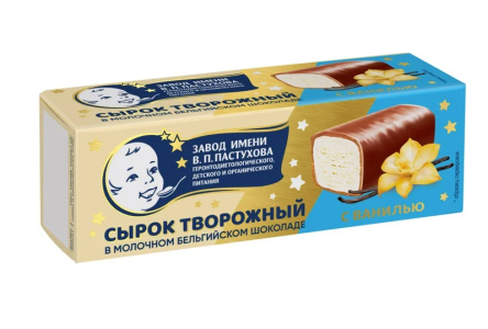 Сырок творожный ВП ПАСТУХОВ 40гр Ваниль/молочный шоколад 1/9шт БЗМЖ
